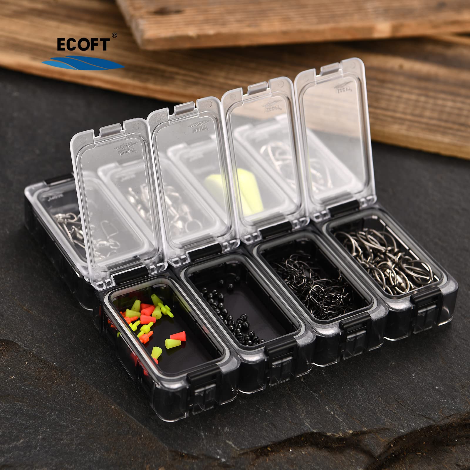 Amazon.co.jp: ECOFT 小型タックルボックス 8個 取り外し可能 自由に